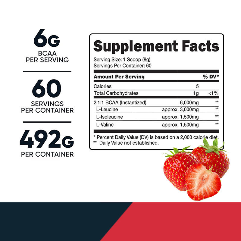 BCAA पाउडर फास्ट मसल सपोर्ट जिम वयस्क महिलाओं पुरुषों के लिए प्री-वर्कआउट पाउडर