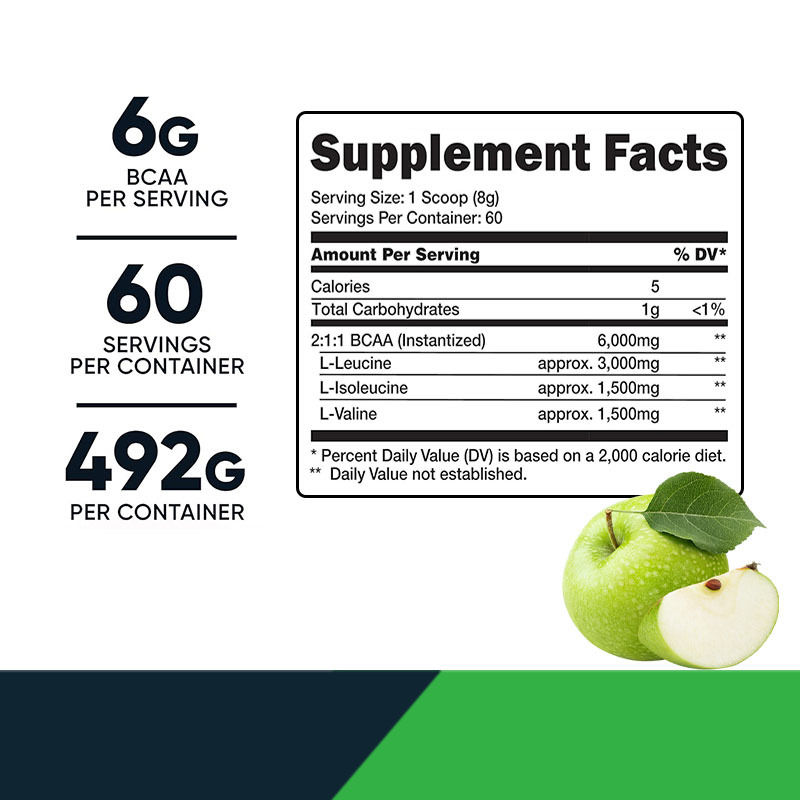 स्वास्थ्य देखभाल के लिए बीसीएए पाउडर खेल पोषण मांसपेशियों के विकास का समर्थन करता है ऊर्जा पेय