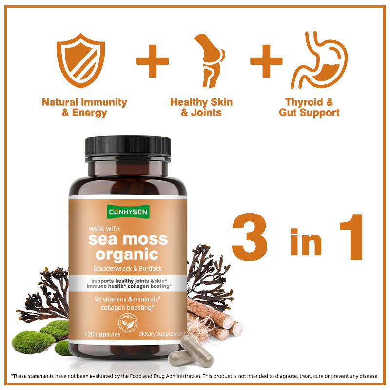 ऑर्गेनिक सी मॉस कैप्सूल के साथ ब्लेडरवार्क बर्डोक स्वस्थ जोड़ों और त्वचा का समर्थन करता है