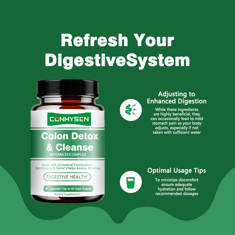 कस्टम लेबल कोलन डिटॉक्स एंड क्लींज कैप्सूल कभी-कभी कब्ज के साथ मदद करता है आहार पूरक