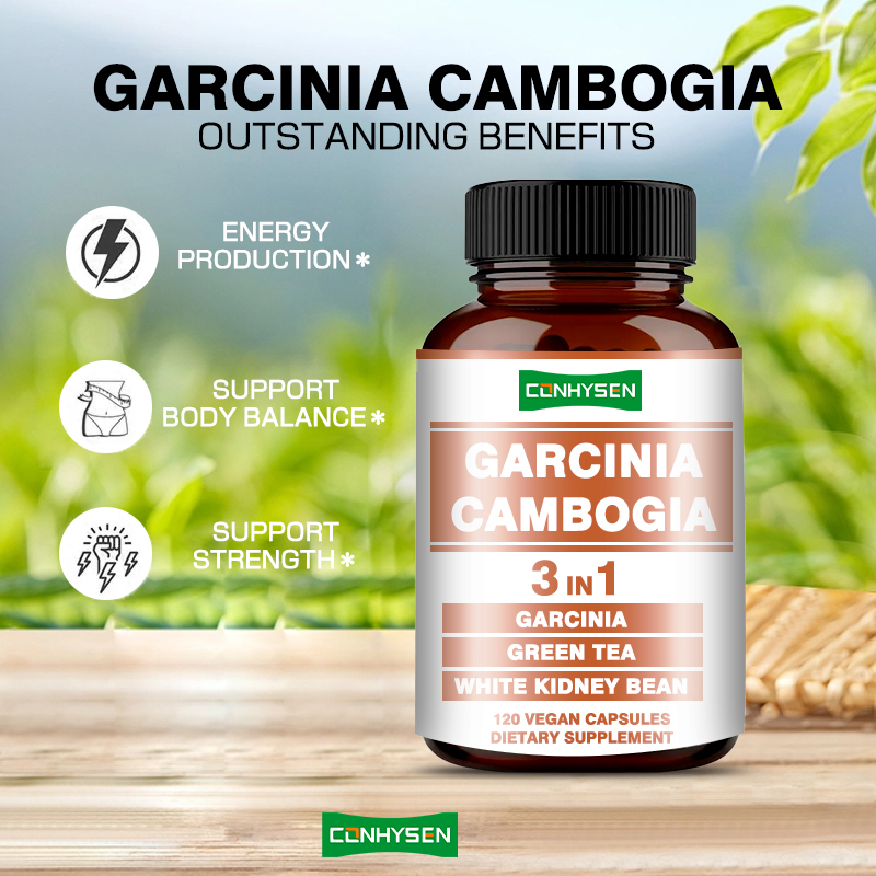 कस्टम लेबल स्वास्थ्य देखभाल उत्पाद ऊर्जा उत्पादन को बढ़ावा देता है Garcinia Cambogia कैप्सूल