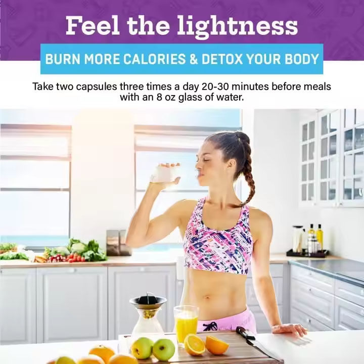 गार्सिनिया कैंबोगिया के साथ प्रीमियम प्लांट-आधारित फैट बर्नर एल-कार्निटाइन बूस्ट मेटाबॉलिज्म भूख कम करें डिटॉक्स ऊर्जावान बनाएं