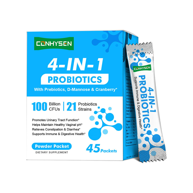 फैक्टरी 4-इन-1 प्रोबायोटिक्स पाउडर डी-मैनोस कस्टम ब्रांड बनाए रखें पीएच संतुलन