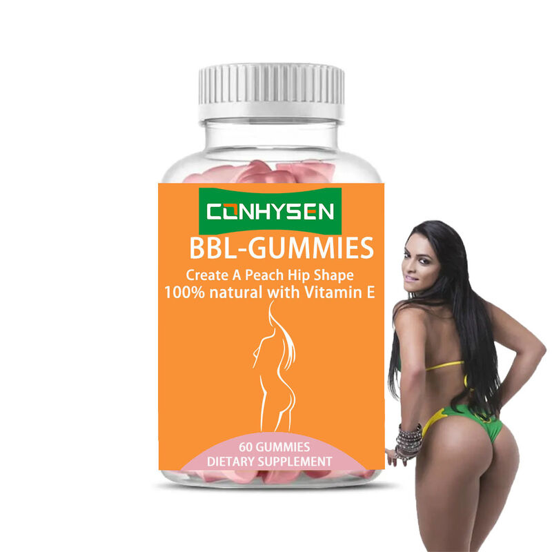 OEM प्राइवेट लेबल BBL Gummies Gummy Candy Butt Enhancement हिप बूस्टर वयस्कों के लिए बच्चों या गर्भवती महिलाओं के लिए नहीं