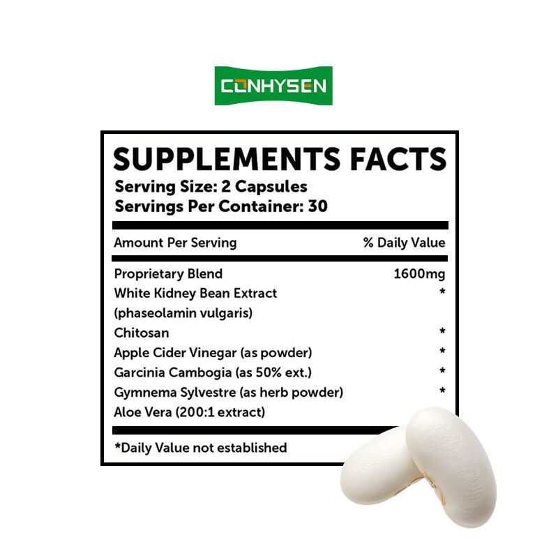 कस्टम मिश्रित दैनिक वजन घटाने कैप्सूल सफेद गुर्दे के बीन्स निकालने शरीर को साफ करने में मदद करें स्लिमिंग कैप्सूल