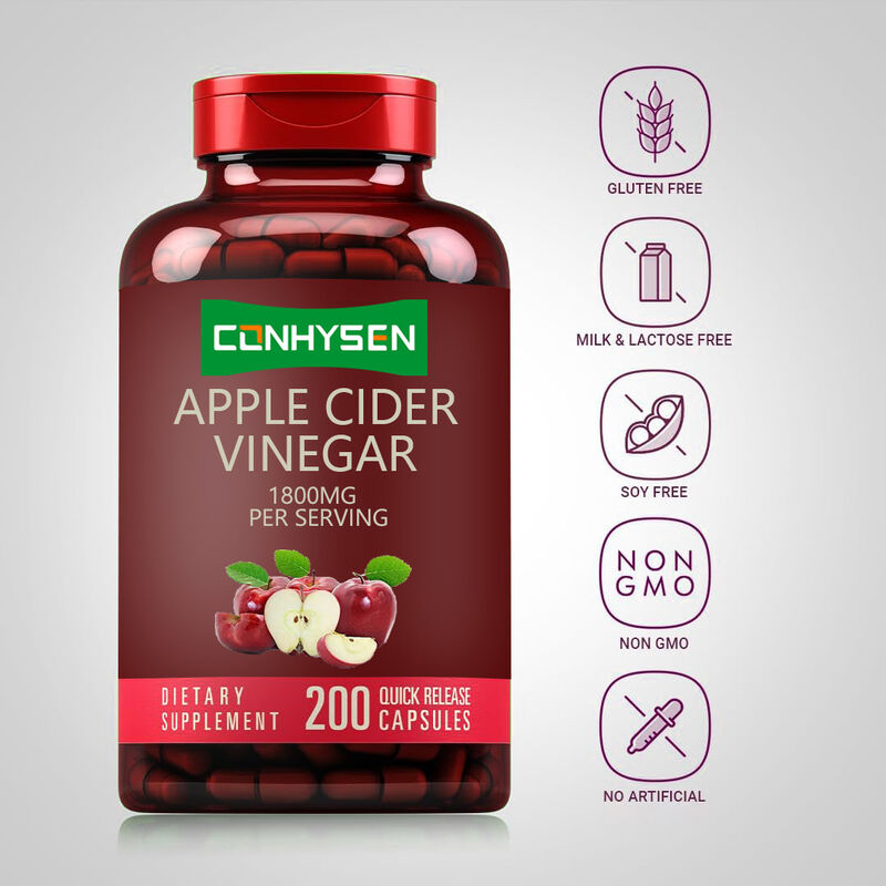 पुरुषों और महिलाओं के लिए ओईएम/ओडीएम एसीवी सप्लीमेंट सपोर्ट पाचन और डिटॉक्स वेट मैनेजमेंट एप्पल साइडर विनेगर कैप्सूल