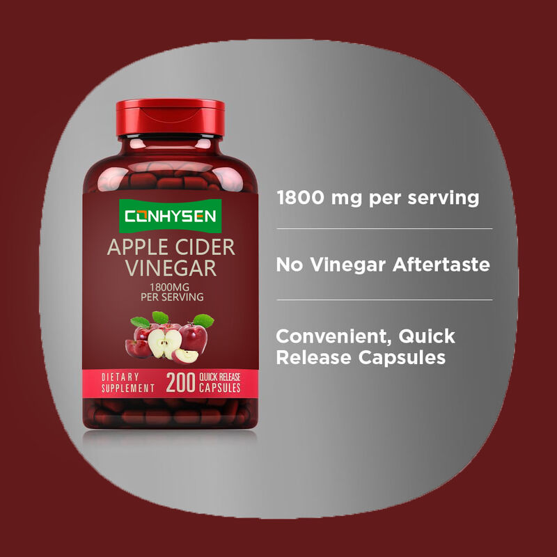 पुरुषों और महिलाओं के लिए ओईएम/ओडीएम एसीवी सप्लीमेंट सपोर्ट पाचन और डिटॉक्स वेट मैनेजमेंट एप्पल साइडर विनेगर कैप्सूल