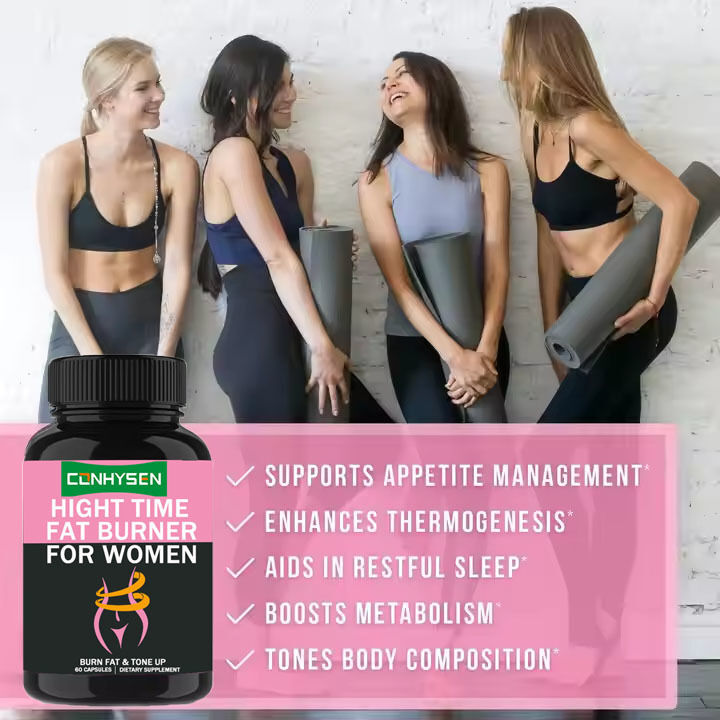 ओईएम/ओडीएम प्राइवेट लेबल नाइट टाइम फैट बर्नर व्हाइट किडनी बीन एक्सट्रैक्ट बूस्ट मेटाबोलिज्म महिला समर्थन मांसपेशियों की वसूली कैप्सूल