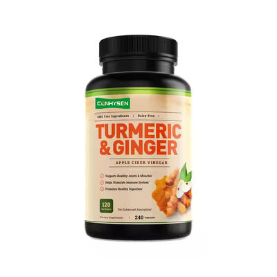 हल्दी और अदरक की खुराक कैप्सूल पाचन स्वास्थ्य का समर्थन 95% Curcuminoids Extract