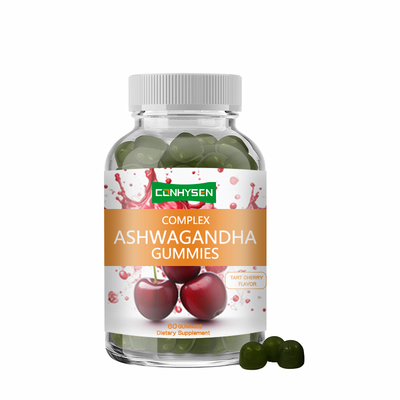 दिन के समय स्पष्टता के लिए विटामिन डी 60ct के साथ अश्वगंधा प्रोबायोटिक गमियां