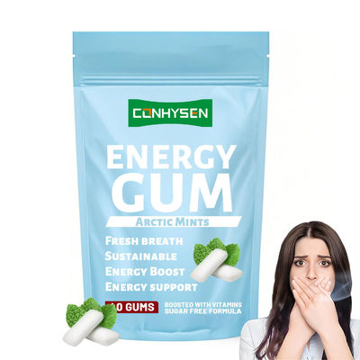 ताजा सांस फोकस में सुधार Xylitol ऊर्जा चबाने योग्य गम आपूर्तिकर्ता कस्टम