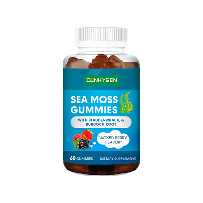 बर्डक रूट के साथ समुद्री मॉस गमी थोक कस्टम समर्थन वजन घटाने