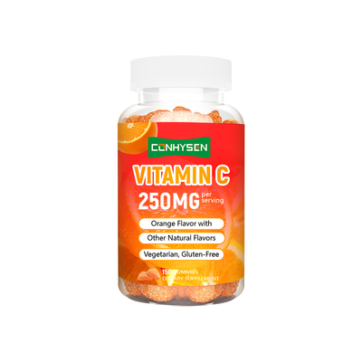 निर्माता कस्टम विटामिन सी गमीज़ 250mg प्रतिरक्षा प्रणाली समर्थन के लिए