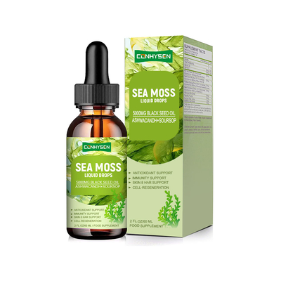 कस्टम लेबल सपोर्ट थायराइड फंक्शन नेचुरल सी मॉस लिक्विड ड्रॉप्स फैक्ट्री