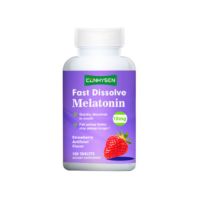 आपूर्तिकर्ता फ़ैक्टरी 10mg मेलाटोनिन टैबलेट्स आराम से रहने और ज़्यादा देर तक सोने को बढ़ावा देते हैं
