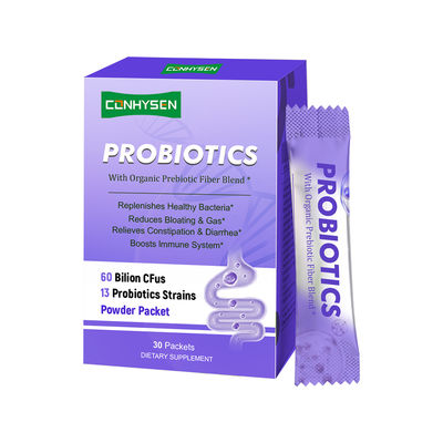 ऑर्गेनिक प्रोबायोटिक्स पाउडर फैक्ट्री प्रतिरक्षा प्रणाली को बढ़ाती है कस्टम ब्रांडेड