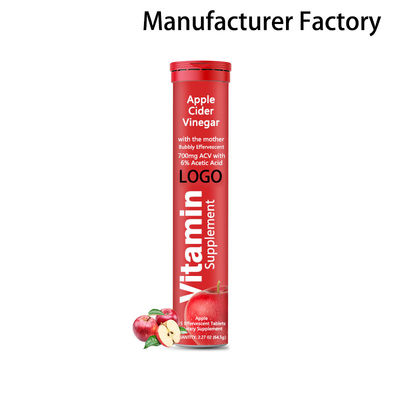 फैक्टरी थोक सेब साइडर सिरका इफ़र्वेसेंट टैबलेट वजन प्रबंधन